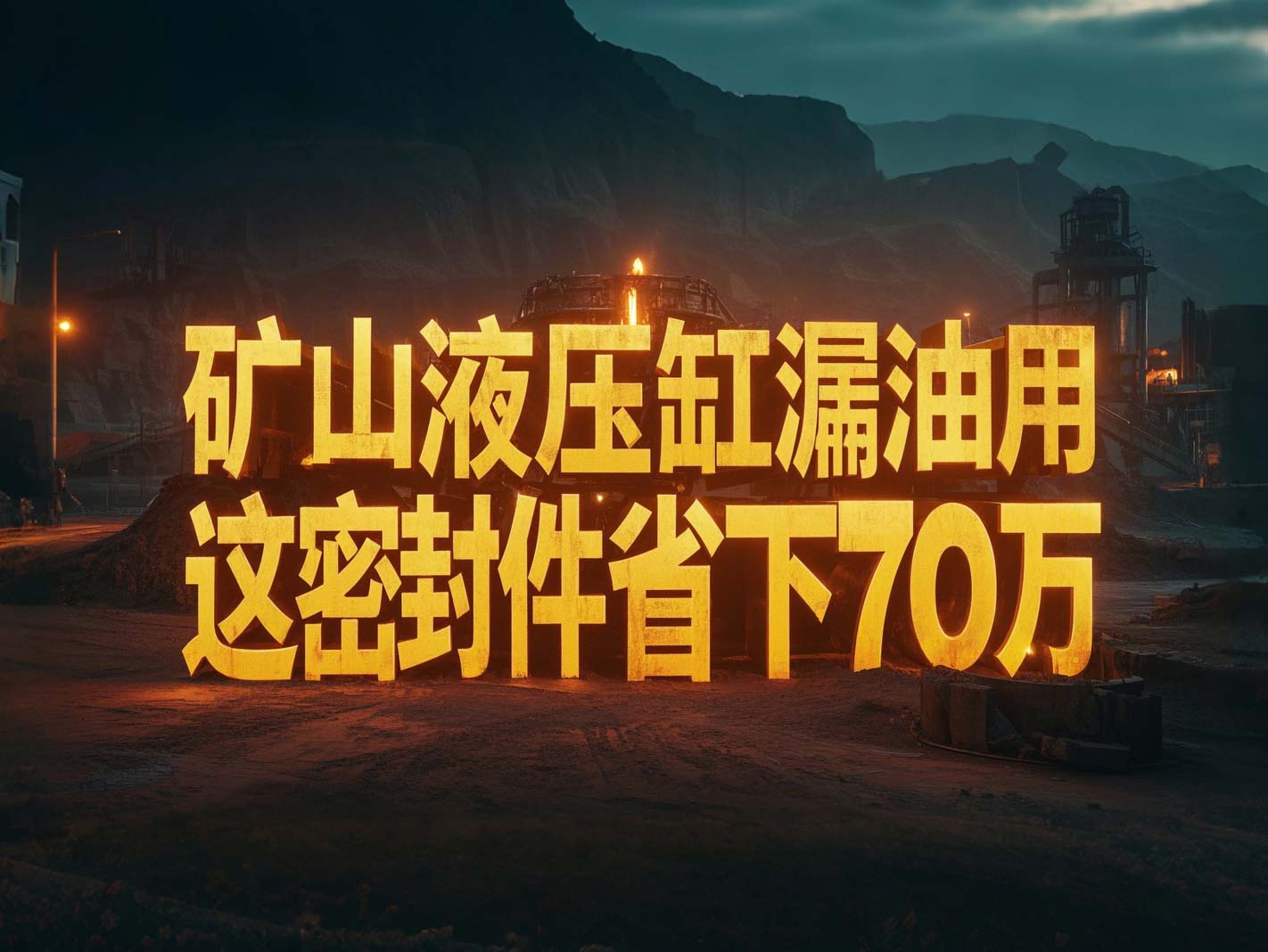 液壓缸老是漏油？礦山上用這密封件，一年省下70萬(wàn)！?