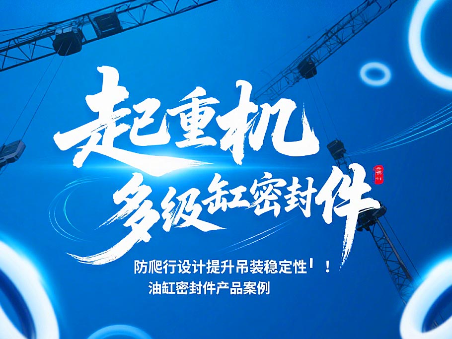 起重機(jī)多級(jí)油缸密封件！防爬行設(shè)計(jì)提升吊裝穩(wěn)定性?！